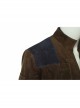 Star Wars Han Solo Brown Jacket Suit Halloween Cosplay Costume Full Set