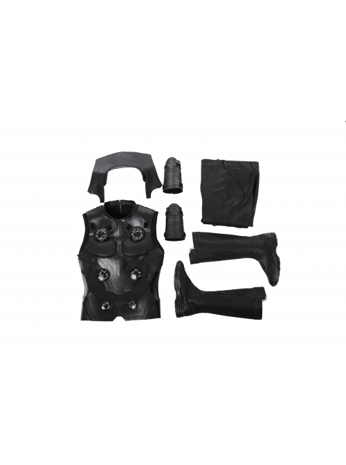 Avengers Infinity War Thor Thor Odinson Halloween Cosplay Costume Black Vest Suit Full Set