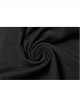 Chest Positioning Flower Pattern Off-Shoulder Black Gothic Knit Short T-Shirt