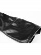 Metal Buckle Hasp Rivet Splice Mesh Black Punk Leather Gloves