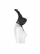 Lace-Up Stand-Up Black Gothic Positioning Lace Headdress