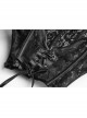 Lace-Up Stand-Up Black Gothic Positioning Lace Headdress