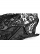 Lace-Up Stand-Up Black Gothic Positioning Lace Headdress
