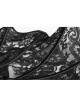 Lace-Up Stand-Up Black Gothic Positioning Lace Headdress