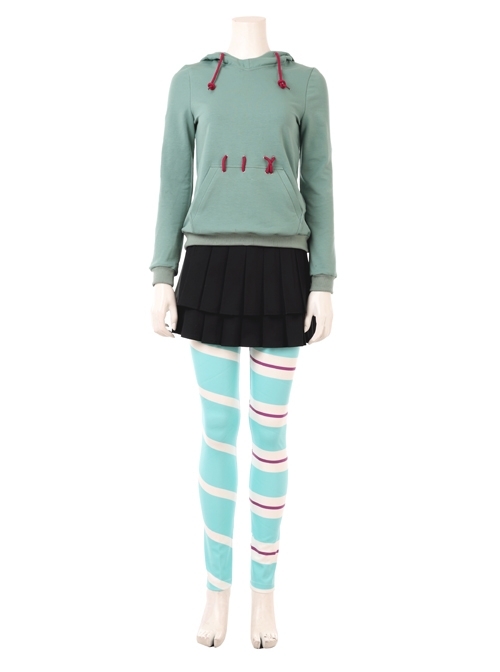 Ralph Breaks The Internet Vanellope Von Schweetz Halloween Cosplay Costume Full Set