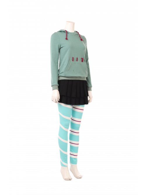 Ralph Breaks The Internet Vanellope Von Schweetz Halloween Cosplay Costume Full Set