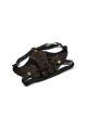 Metal Buckle Hasp Lace-Up Rivet Brown Punk Mask