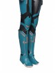 Captain Marvel Carol Danvers Green Battle Suit Halloween Cosplay Costume Full Set