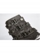Metal Buckle Leather Hasp Lace-Up Brown Punk Armor Sets Wristband