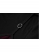 Fake Two Pieces Red Plaid Sling Shoulder Hollow-Out Black Punk Tight T-Shirt