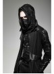 Metal Buckle Hasp Rivet Lace-Up Black Punk PU Leather Masks
