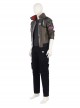 Cyberpunk 2077 Male Role Army Green Jacket Suit Halloween Cosplay Costume Full Set