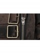 Waist Head Metal Adjusting Button Back Waist Lace-Up Brown Punk Mottled Stripes Pants