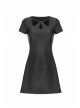 Steam Punk Female Casual Elegant Hollow Elastic High Waist Dress