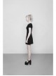 Steam Punk Female Casual Elegant Hollow Elastic High Waist Dress