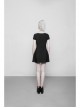 Steam Punk Female Casual Elegant Hollow Elastic High Waist Dress