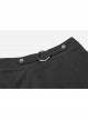 Steam Punk Female Dark High Waist Chiffon Long Skirt