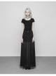 Steam Punk Female Dark High Waist Chiffon Long Skirt