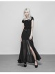 Steam Punk Female Dark High Waist Chiffon Long Skirt