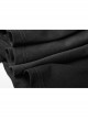 Gothic Female Black Elastic Hollow Lace Embroidered High Waist Dress