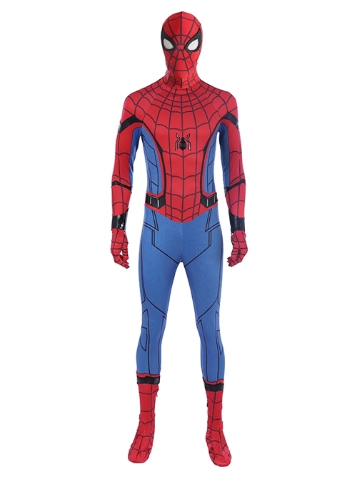 Spider-Man Homecoming Spider-Man Peter Parker Sock Covers Version Battle Suit Halloween Cosplay Costume Full Set