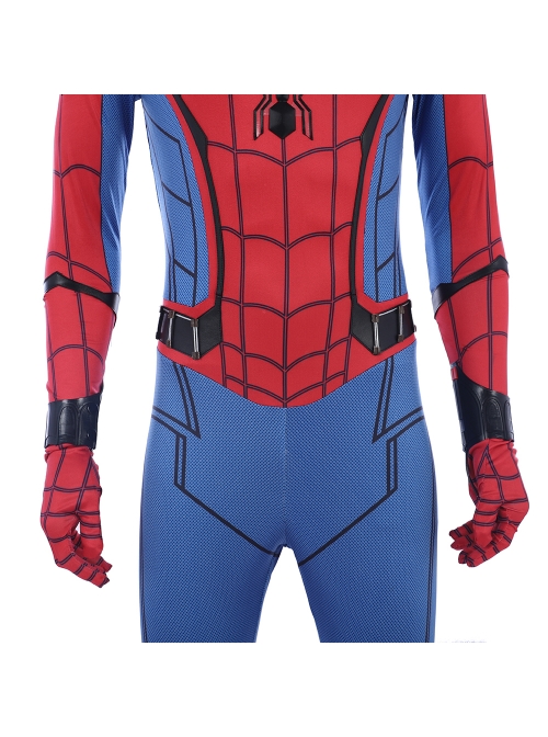 Spider-Man Homecoming Spider-Man Peter Parker Sock Covers Version Battle Suit Halloween Cosplay Costume Full Set