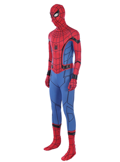Spider-Man Homecoming Spider-Man Peter Parker Sock Covers Version Battle Suit Halloween Cosplay Costume Full Set