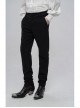 Dark Weave Jacquard Waist Gorgeous Ribbon Black Gothic Pants