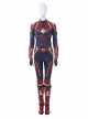 Captain Marvel Carol Danvers Red Version Battle Suit Halloween Cosplay Costume Full Set