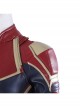 Captain Marvel Carol Danvers Red Version Battle Suit Halloween Cosplay Costume Full Set