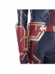 Captain Marvel Carol Danvers Red Version Battle Suit Halloween Cosplay Costume Full Set