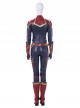 Captain Marvel Carol Danvers Red Version Battle Suit Halloween Cosplay Costume Full Set