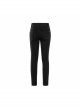 Skull Button Braided Belt Metal Rings Decoration Black Punk Twill Velvet Trousers