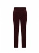 Weft Velvet Waist Embroidered Retro Button Exquisite Wine Red Gothic Trousers