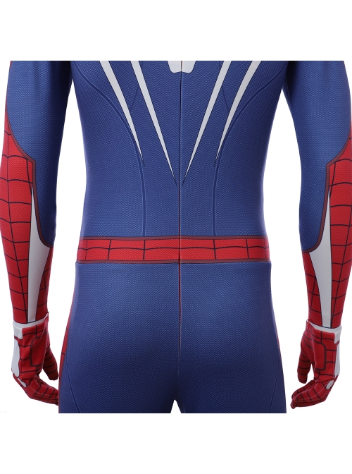 PS4 Game Version Spider-Man Peter Parker Battle Suit Halloween Cosplay Costume Full Set
