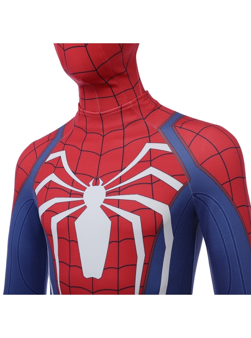 PS4 Game Version Spider-Man Peter Parker Battle Suit Halloween Cosplay Costume Full Set