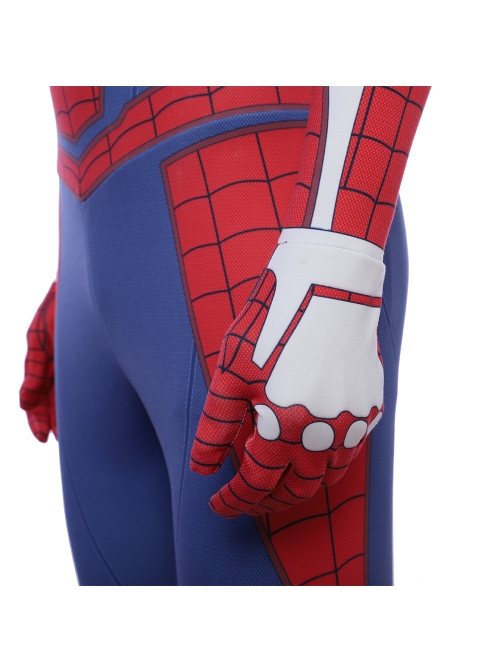PS4 Game Version Spider-Man Peter Parker Battle Suit Halloween Cosplay Costume Full Set