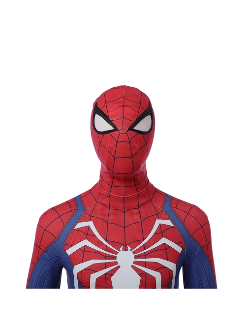 PS4 Game Version Spider-Man Peter Parker Battle Suit Halloween Cosplay Costume Full Set