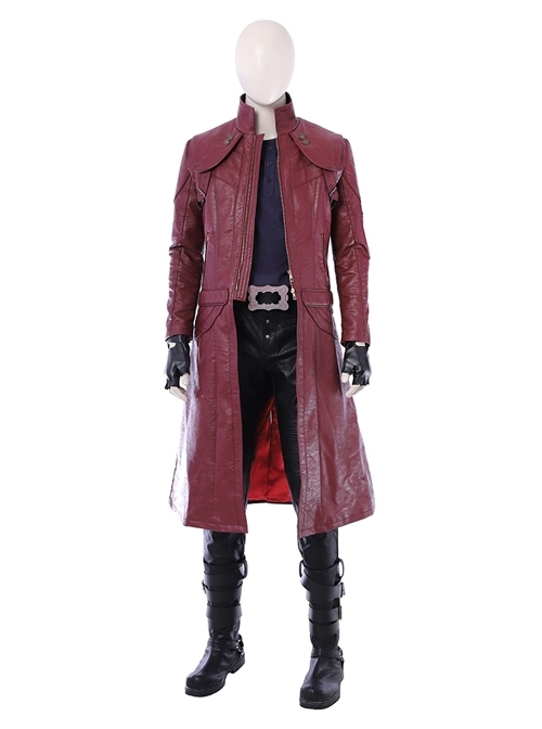 Devil May Cry 5 Dante Long Sleeve Windbreaker Version Halloween Cosplay Costume Full Set