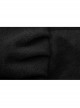 Black Lolita Imitation Rabbit Hair Chest Lace-Up Fur Ball Decoration Horn Sleeves Short Punk Hooded Blouse