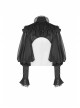 Irregular Texture Net Splice Delicacy Jacquard High Collar Big Puff Sleeves Lace Cuff Black Gothic Lolita Blouse