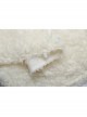 Plush Heart-Shaped Hollow-Out Ball Cap Rope Irregular Hem White Gothic Lolita Hooded Cape