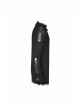 High Collar Shoulder Splice Pressurized Woven Metal Buckle Rough Selvedge Hem Black Punk Sweater