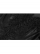 Mesh High Collar Chest Positioning Lace Decals Decoration Horn Sleeves Open Forklift Hem Black Gothic Long Dress