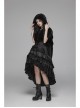 Black Lolita Chest Lace-Up Frill Woolly Ball Hem Black Gothic Coral Velvet Short Cloak