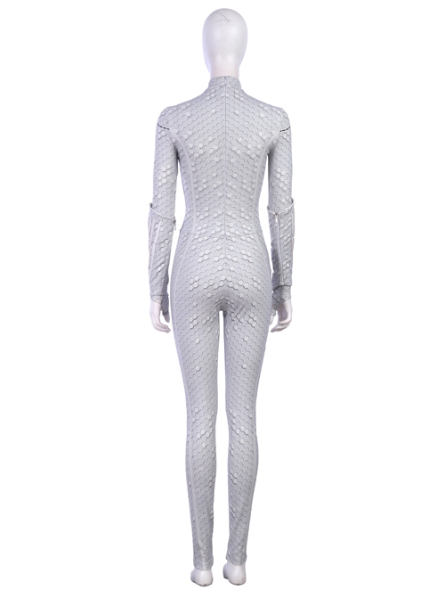 Aquaman Queen Atlanna White Battle Suit Halloween Cosplay Costume Full Set