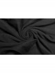Small High Collar Chest Heart-Shaped Hollow-Out Long Sleeves Lace Sleeve Hem Slit Lace-Up Black Gothic Maxi Dress
