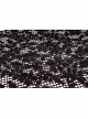 Metal Ring Braided Belt Inkjet Gradient Splice Asymmetric Lace Hem Black Punk Skirt