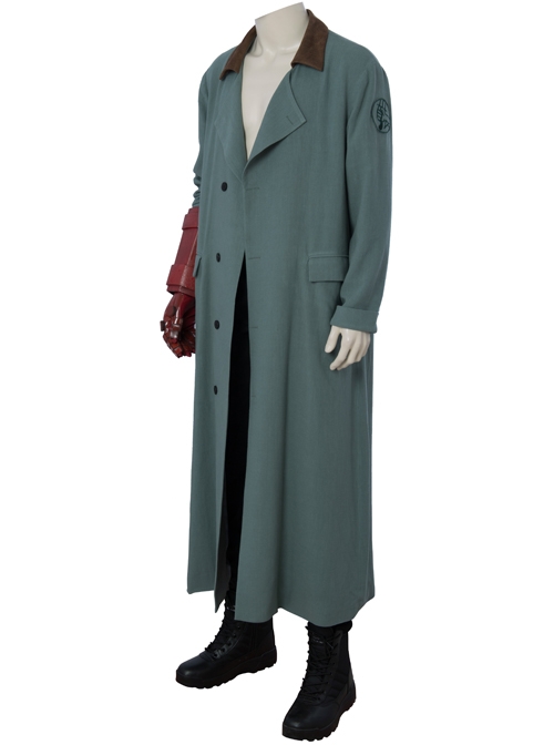 Hellboy Rise Of The Blood Queen Hellboy Anung Un Rama Halloween Cosplay Costume Green Coat Full Set Without Shoes