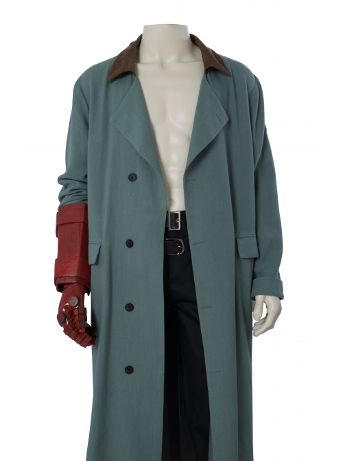 Hellboy Rise Of The Blood Queen Hellboy Anung Un Rama Halloween Cosplay Costume Green Coat Full Set Without Shoes